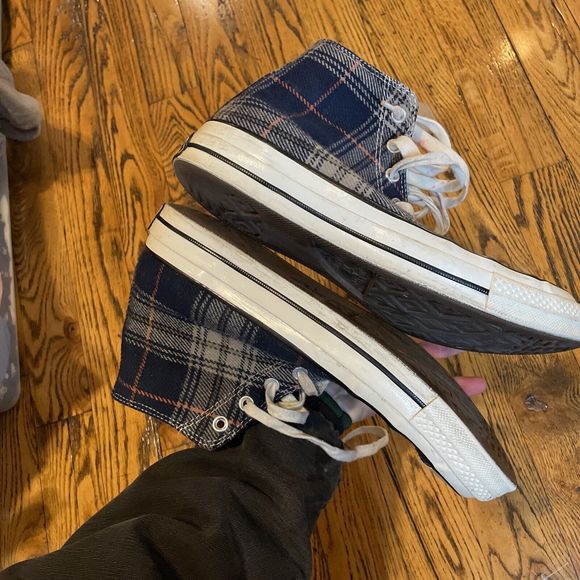 Converse All Star Chuck Taylor Plaid High Top Mens 10 Wmn 12 Rare - Picture 6 of 12